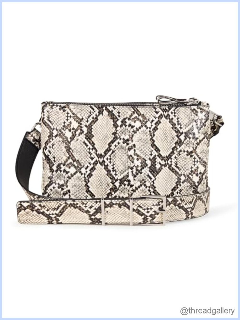 Minimal Crossbody Bag Faux Leather Adjustable Removable Strap Everyday
